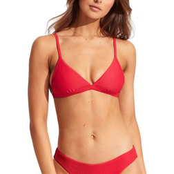 Seafolly Essentials Fixed Tri Bikini Top - Chilli