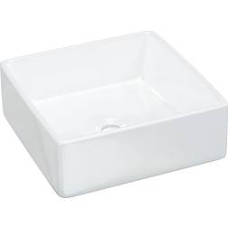 vidaXL Wasbak 37 x 37 x 13 cm Vierkant Keramiek Wit