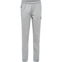 Hummel Move Grid Cotton Pants Woman - Grey Melange