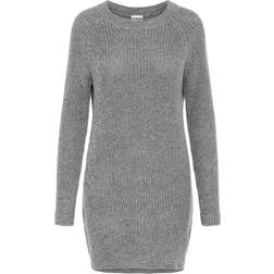 Noisy May Short Knitted Dress - Grey
