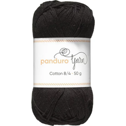 Panduro Garn Cotton 8/4 Black 145m