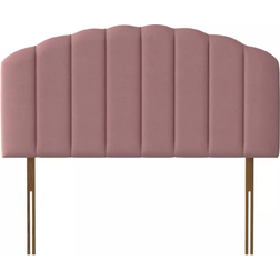 Silentnight Merlin Velvet Double Dusky Pink Headboard 135cm