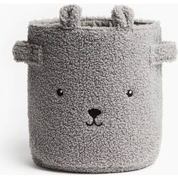 H&M Small Teddy Storage Basket Grey