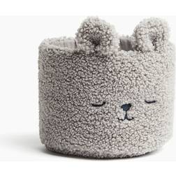 H&M Teddy Storage Basket Grey Bear