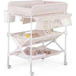 Zoomie Kids Portable Changing Table Pink 104cm H