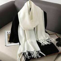 Shein Women Simple Solid Color Faux Cashmere Scarf - Windproof Warm Winter