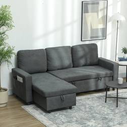 Homcom Bed Corner Storage Sofa 3 Seater