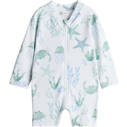 H&M Swimsuit UPF 50 - Turquoise/Sealife (1256722004)