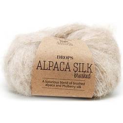 Drops Design Brushed Alpaca Silk Uni Colour Ljus Beige 140m