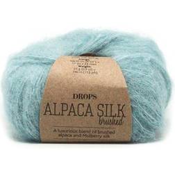 Drops Design Brushed Alpaca Silk Uni Colour Ljus Sjögrön 140m