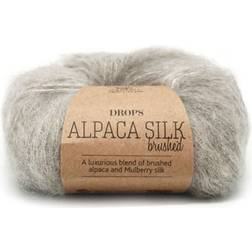Drops Design Brushed Alpaca Silk Uni Colour Ljus grå 140m
