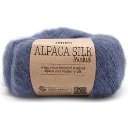 Drops Design Brushed Alpaca Silk Uni Colour Jeansblå 140m