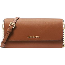 Michael Kors Jet Set Large Saffiano Leather Convertible Crossbody Bag - Luggage