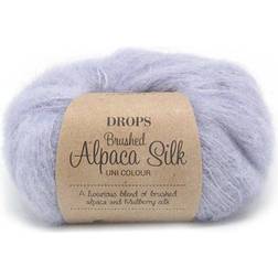 Drops Design Brushed Alpaca Silk Uni Colour Ljus Lavendel 140m