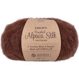 Drops Design Brushed Alpaca Silk Uni Colour Choklad 140m