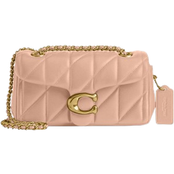 Coach Tabby Shoulder Bag 20 with Puffy Quilting - Brass/Cream