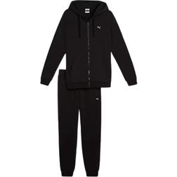 Puma Men's Casual Hooded Tracksuit - Black