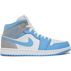 Nike Air Jordan 1 Mid SE M - White/Wolf Grey/University Blue