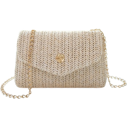 Shein Summer Mini Chic Straw Material Flap Chain Crossbody Bag, Women's Shoulder Messenger Purse For Cellphone, Gifts, Vacation, Shopping, Newest Holiday Bag, Hottest Beach Bags