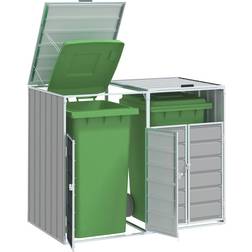 vidaXL Wheelie Storage Double Bins 144x81x113 cm (Building Area )