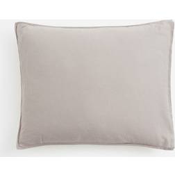 H&M Washed Linen Putetrekk Brun (70x50cm)