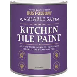 Rust-Oleum Kitchen Tile Wall Paint Winter Grey 0.75L