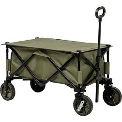 OutSunny Folding Garden Trolley With Board