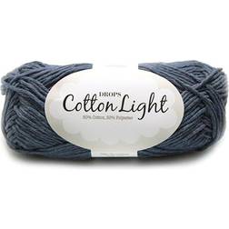 Drops Design Cotton Light Uni Colour Jeansblå 105m