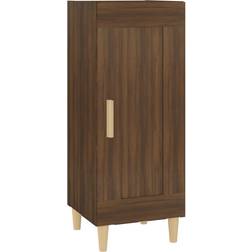 vidaXL 817434 Brown Oak Sideboard 34.5x90cm