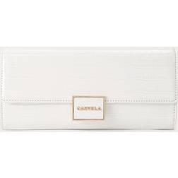 Carvela Jessica Clutch Croc Print Bag - Brown