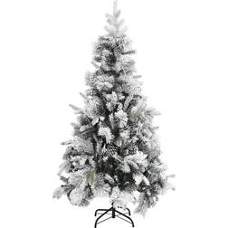 vidaXL 340532 Green /White Christmas Tree 225cm