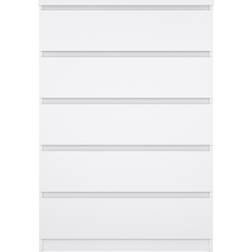 Freemans Naia 5 White Chest of Drawer 77x111.3cm