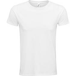 Sol's Epic Round Neck Fitted Jersey T-shirt - White