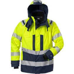 Fristads High Vis Airtech Class 3 4515 GTT Shell Jacket - High Vis Yellow/Navy