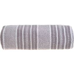 Allure Bath Fashions Stripe Bath Towel Grey (150x90cm)