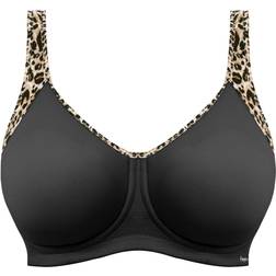 Freya Sonic Moulded Sports Bra - Pure Leopard/Black
