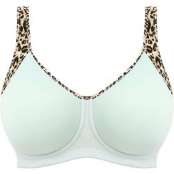 Freya Sonic Moulded Sports Bra - Pure Leopard/Aqua
