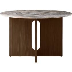 Audo Copenhagen Androgyne Ø120 Dark Stained Oak Grey Galaxy Dining Table