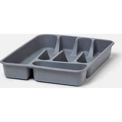 GoodHome Range Couverts Datil Gris 33 x 26 cm 5 Compartiments Range-couverts