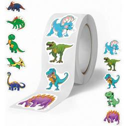 Shein 500 Pcs/Roll Dinosaur Stickers - Cute Cartoon Kids Rewards Teen Party Supplies - Aesthetic Scrapbook Stickers For Water Bottles,Laptop,Luggage - Waterproof Vinyl Decals - Perfect Choice For Christmas And Easter Gifts Stickers,Stickers Kids,Dinosaur Stickers,Dinosaur Stationery,Kids Christmas Stickers,Stickers For Boys,Stickers,Stickers For Kids,Stickers Kids,Teen Boy Stickers,Water Bottle For Boys,Fun Stickers