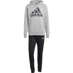 adidas Men Sportswear Big Logo Terry Track Suit - Medium Grey Heather/Black/White