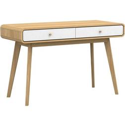 Loft24 Cassie Oak/White Writing Desk 50x120cm