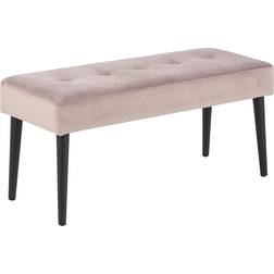 AC Design Furniture Gloria Dusky Pink/Black Siddebænk 95x45cm