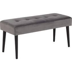 AC Design Furniture Gloria Dark Grey/Black Siddebænk 95x45cm