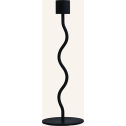Cooee Design Curved Black Candlestick 9.1"
