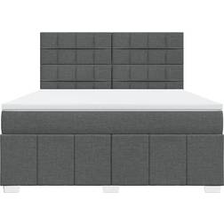 vidaXL 3294048 Grey Continental Bed 180x200cm