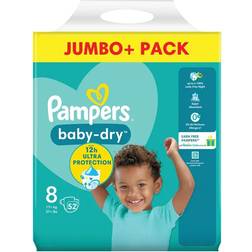 Pampers Baby Dry Taped Nappies Size 8 Jumbo