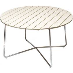 Grythyttan 9A Ø120cm - White Lacquered Oak/Hot-Dip Galvanized