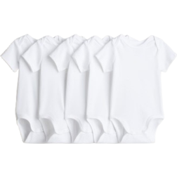 H&M Cotton Bodysuits 5-pack - White (1088033005)