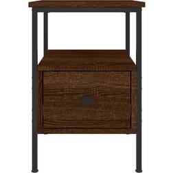 vidaXL 826051 Brown Oak Sengebord 36x34cm